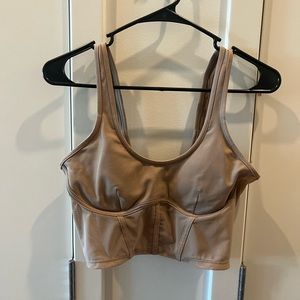 alo Airbrush Mesh Corset Tank